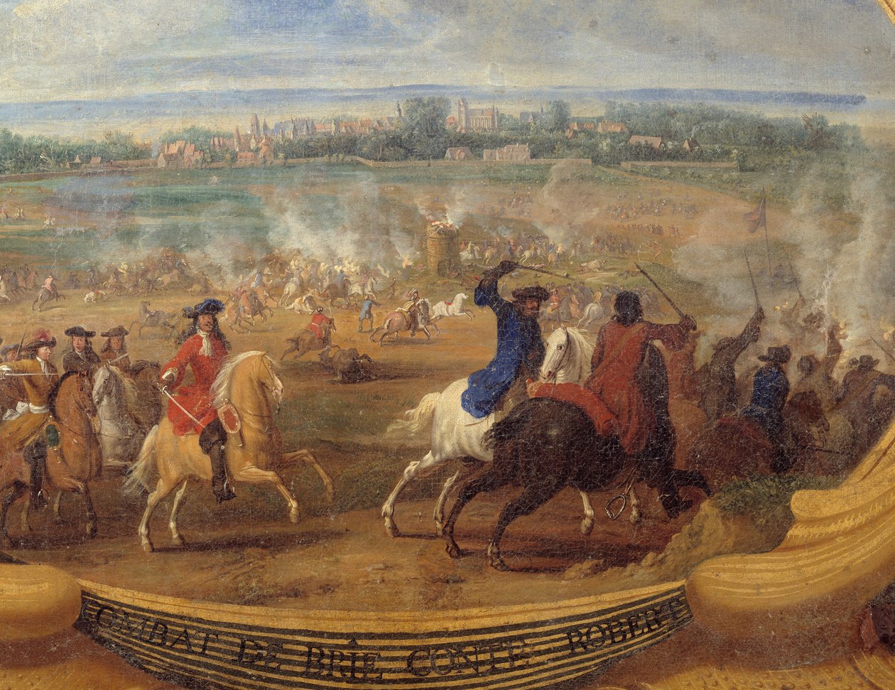 The Actions of Prince Louis II of Bourbon Conde, Battle of Brie Comte Robert (detail) by Sauveur Le Conte