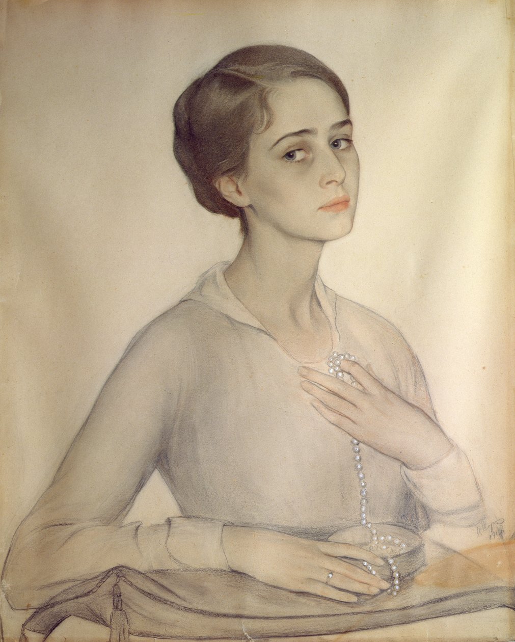 Portrait of Olga Spesivtseva by Savelij Abramovich Sorin
