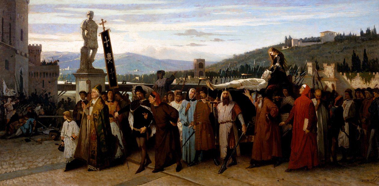 The Funeral of Buondelmonte by Saverio Altamura