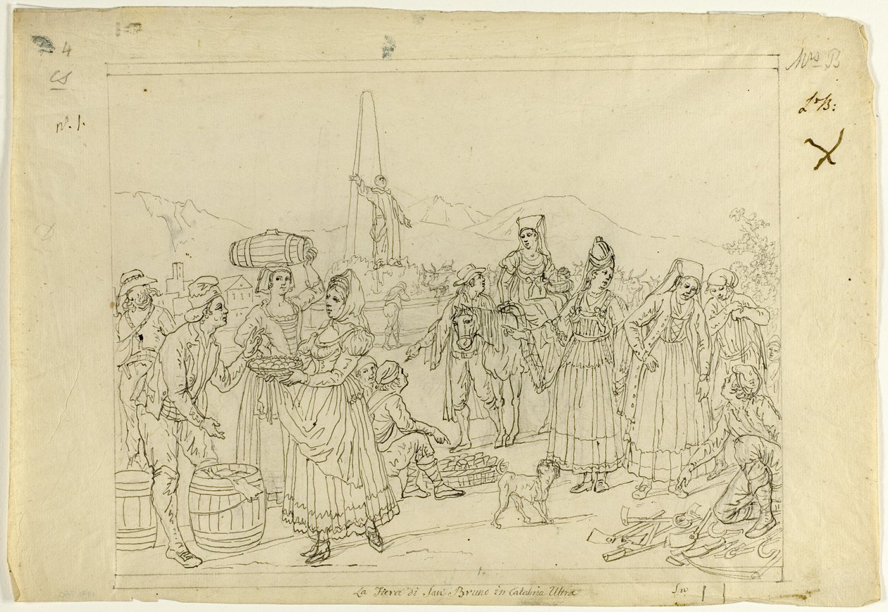 Market Scene by Saverio della Gatta