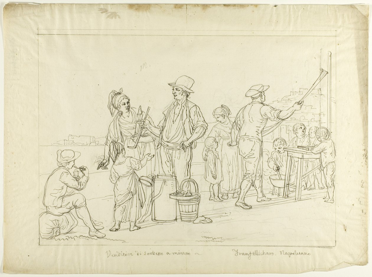 Vendors of Gelati and Caramelle by Saverio della Gatta