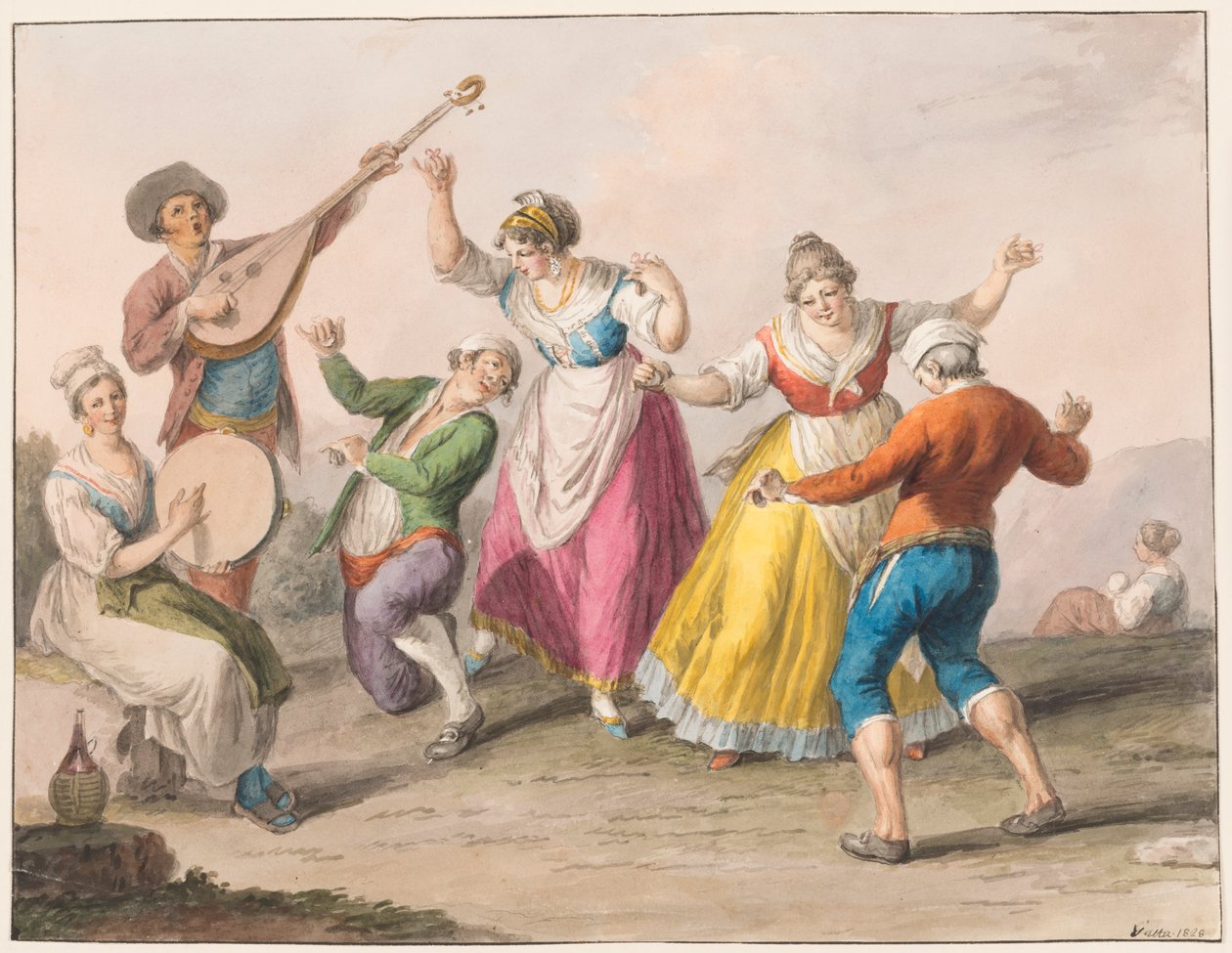 Tarantella Dancers by Saverio della Gatta