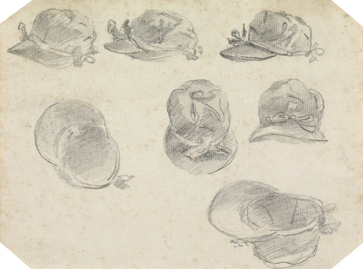 Seven Studies of Jockeys Caps by Sawrey Gilpin