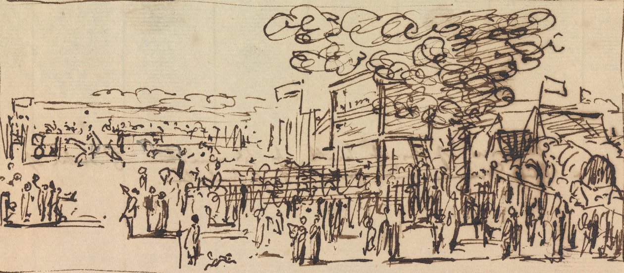 A View of the Ascot Heath by Sawrey Gilpin