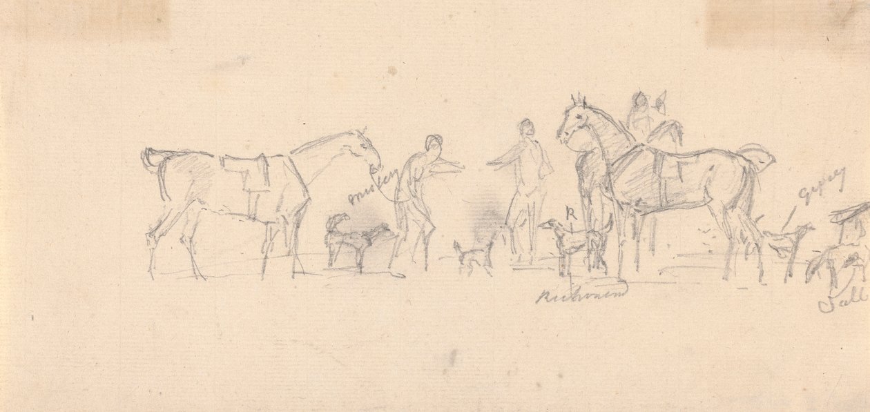 Hound Trial with Hounds Named by Sawrey Gilpin