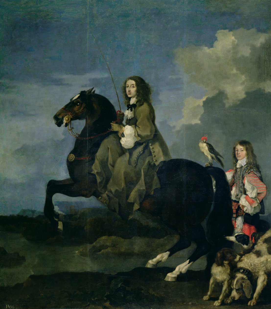 Christina of Sweden (1626-89) on Horseback by Sébastien Bourdon