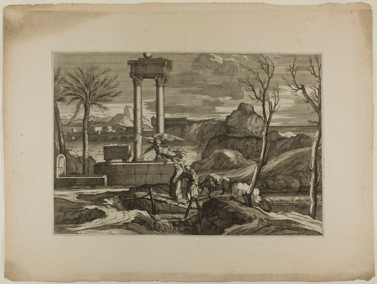Flight into Egypt by Sébastien Bourdon