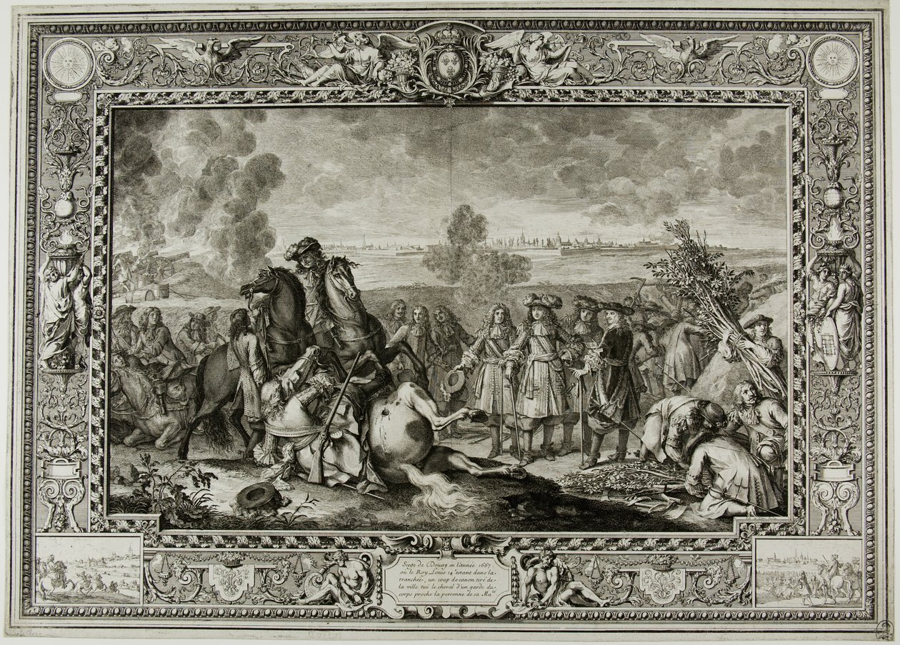 The Siege of Douai of 1667 by Sébastien Le Clerc the elder