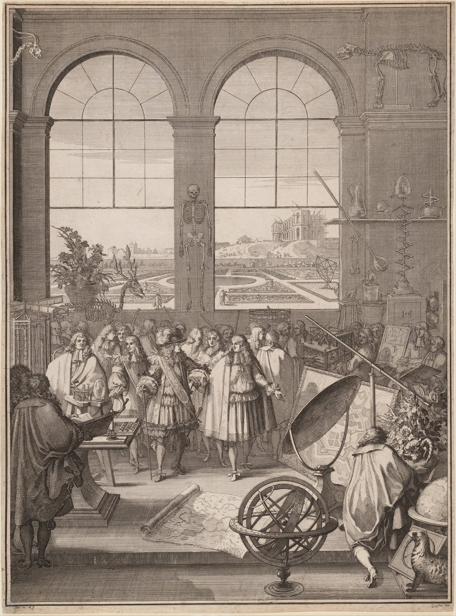 Louis XIV Visiting the Royal Academy of Sciences by Sebastien Leclerc