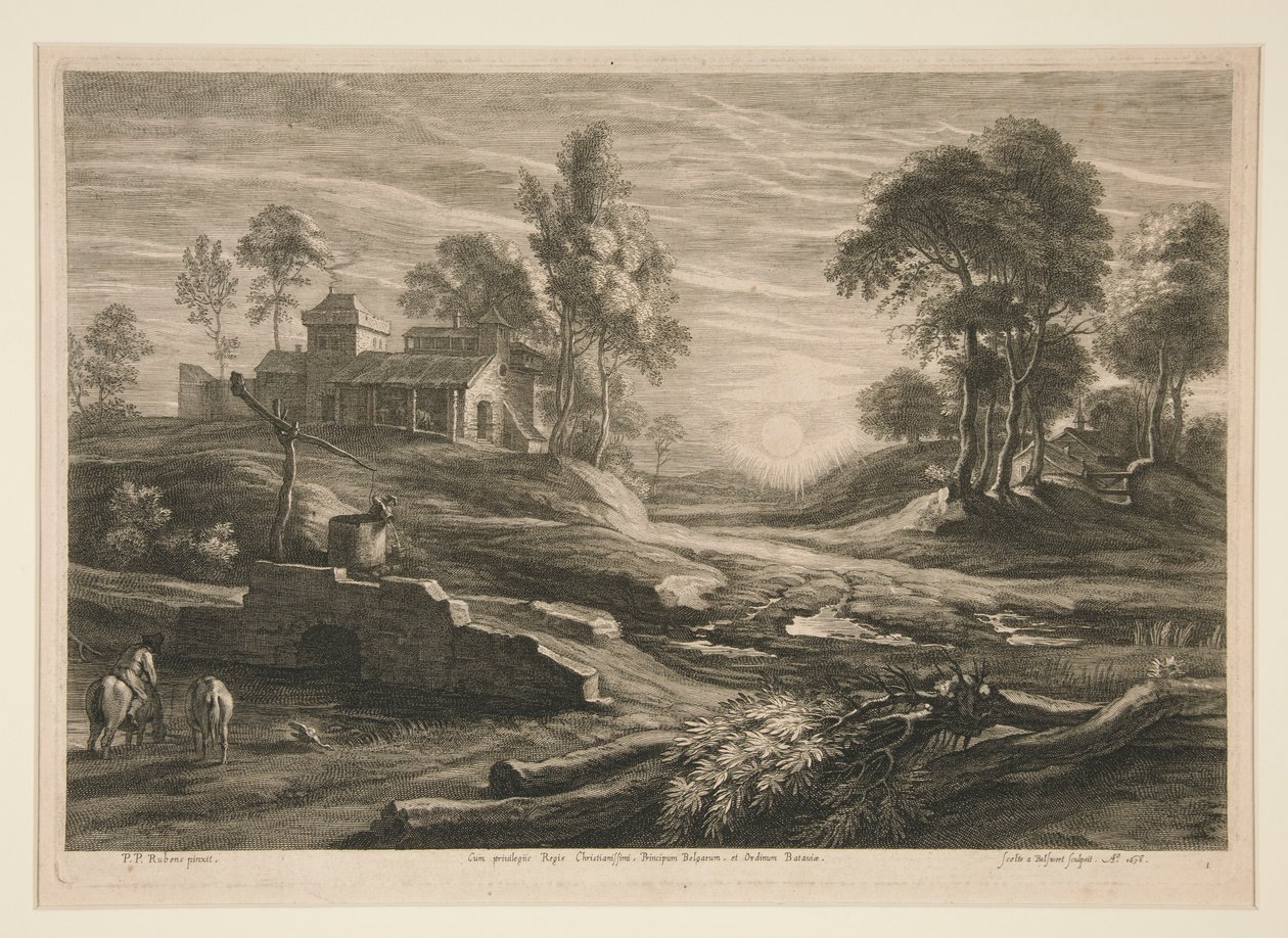 Landscape with a Draw-Well by Schelte Adams Bolswert
