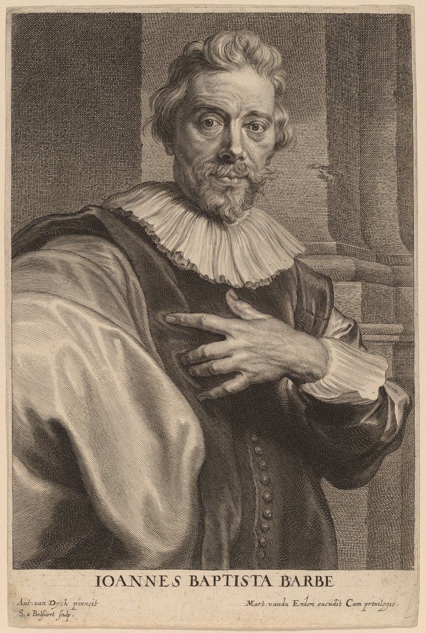 Jan Baptista Barbe by Schelte Adams Bolswert after Sir Anthony van Dyck