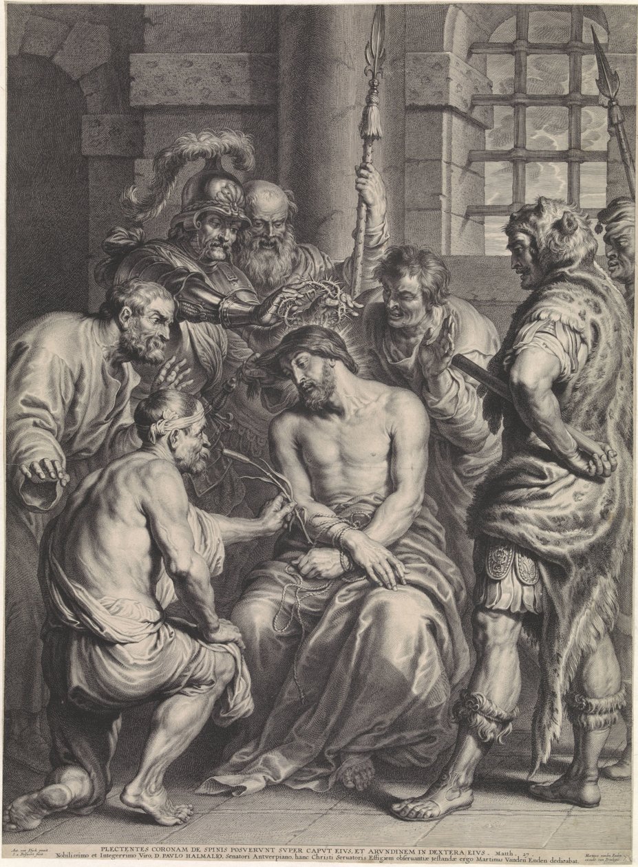 Crowning with Thorns of Christ by Schelte Adamsz. Bolswert