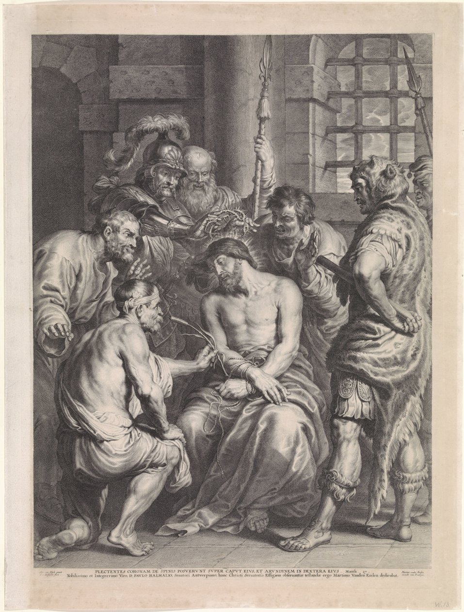 Crowning with Thorns of Christ by Schelte Adamsz. Bolswert