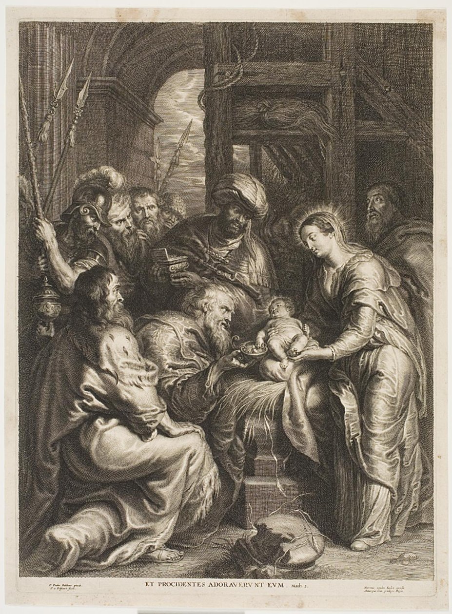 Adoration of the Kings by Schelte Adamsz. Bolswert
