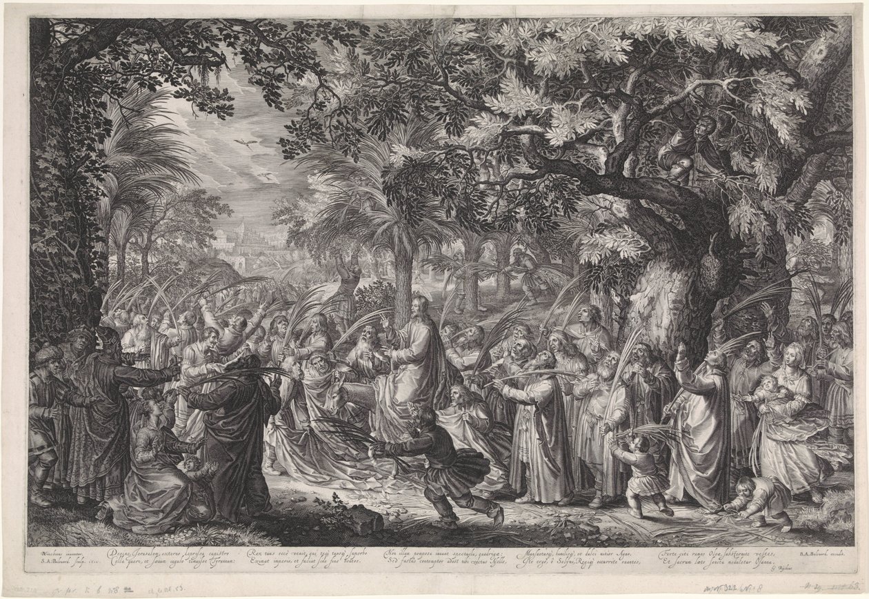 The Entry into Jerusalem by Schelte Adamsz. Bolswert