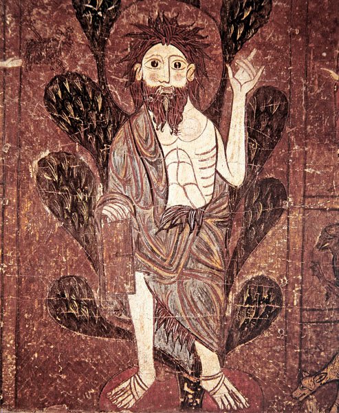 St. John the Baptist, from the Altar Frontal of Gesera, 13th Century by School of Aragon