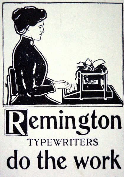 Advert for Remington Typewriters by School American