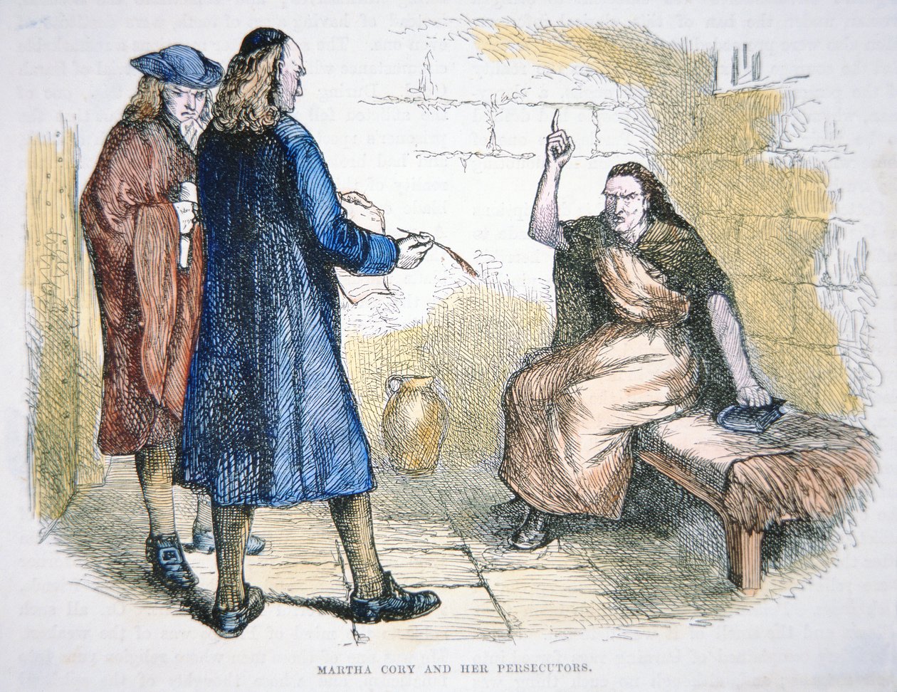 Martha Corey is accused of witchcraft during the Salem witch trials in 1692 by School American
