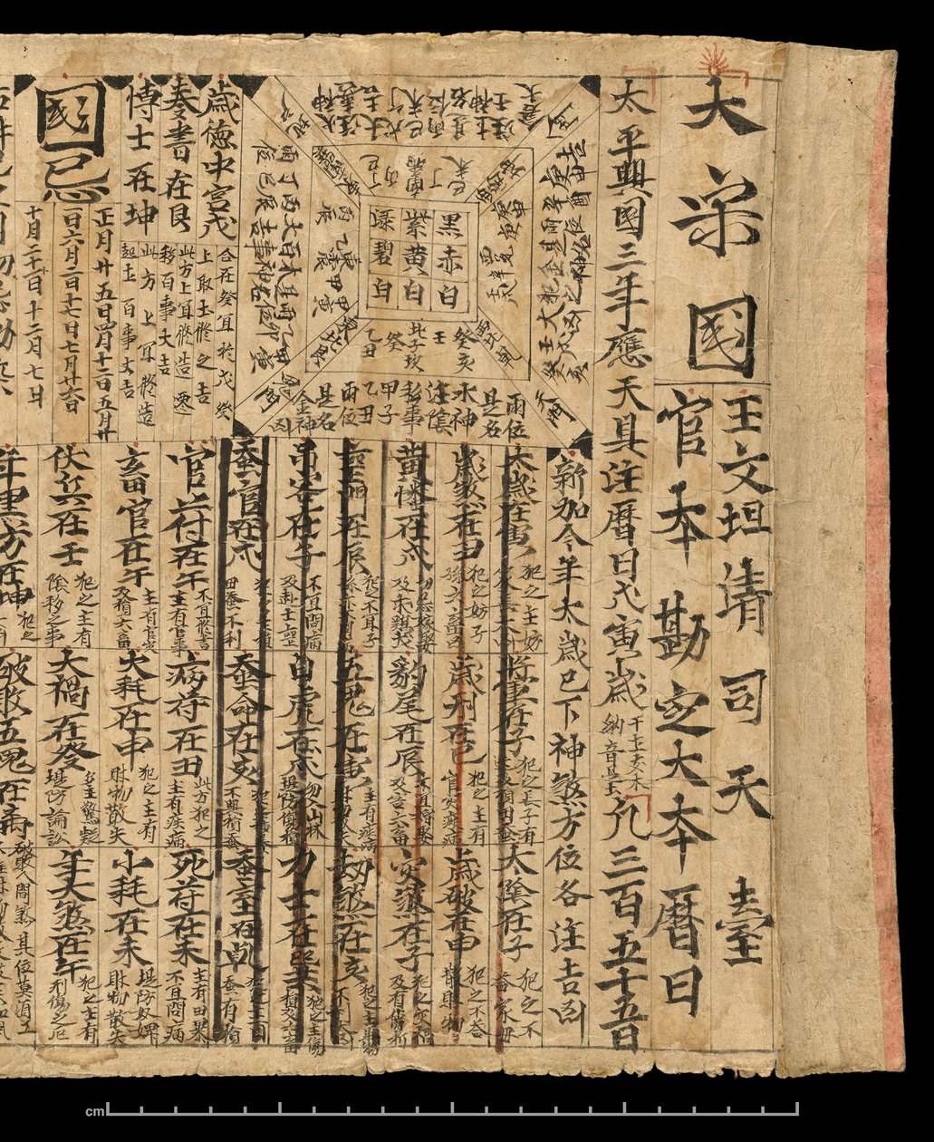Almanac for AD 978, Dunhuang Mogao, China (c.978) by School Chinese