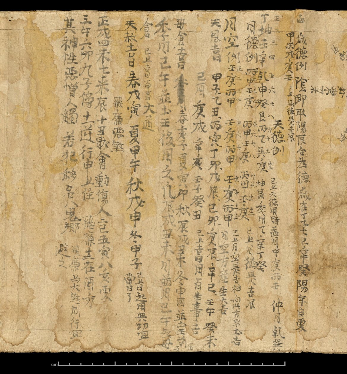 Divination text, Dunhuang Mogao, China, c.978 by School Chinese