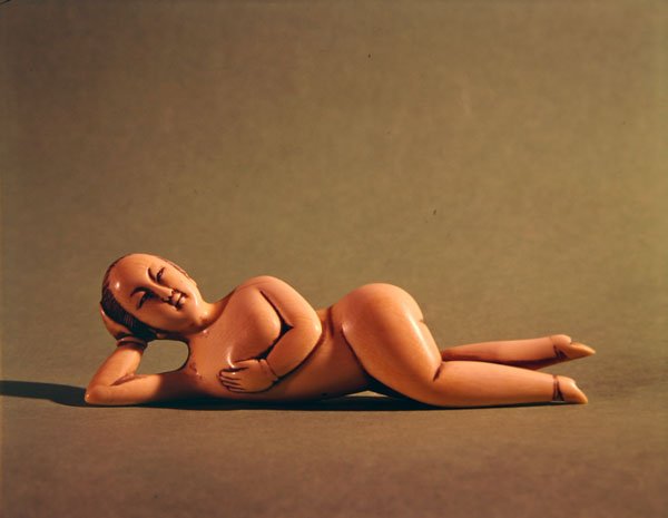 Figurine of woman used by sick patient to show doctor the affected area by School Chinese