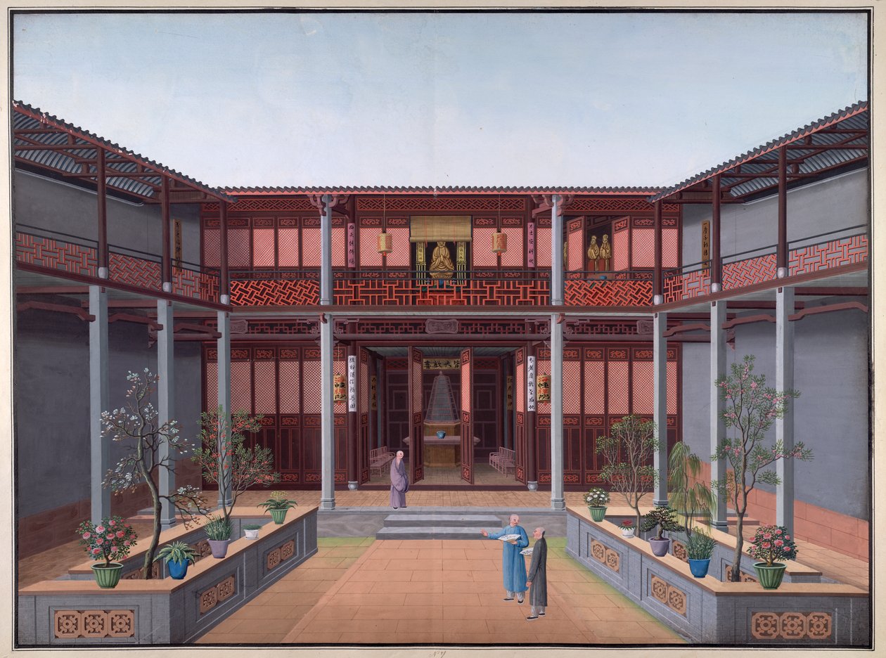 Honam Temple - Hall of Kuan Yin, Courtyard of Zen by School Chinese