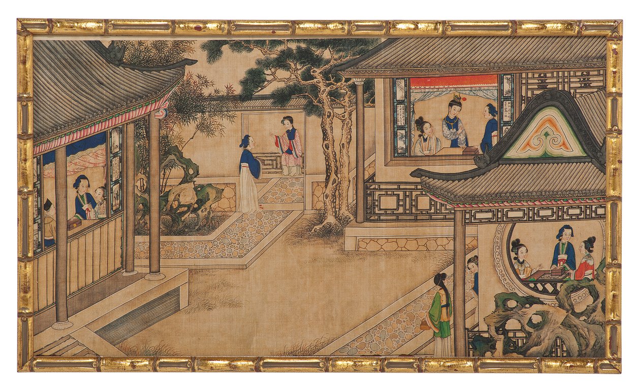 One of Twenty-Four Scenes from Dream of the Red Chamber by School Chinese
