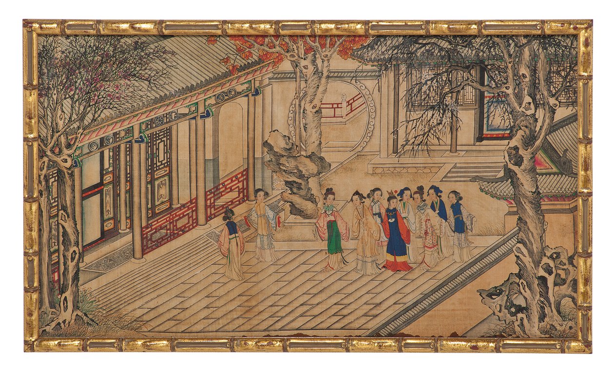One of Twenty-Four Scenes from Dream of the Red Chamber by School Chinese