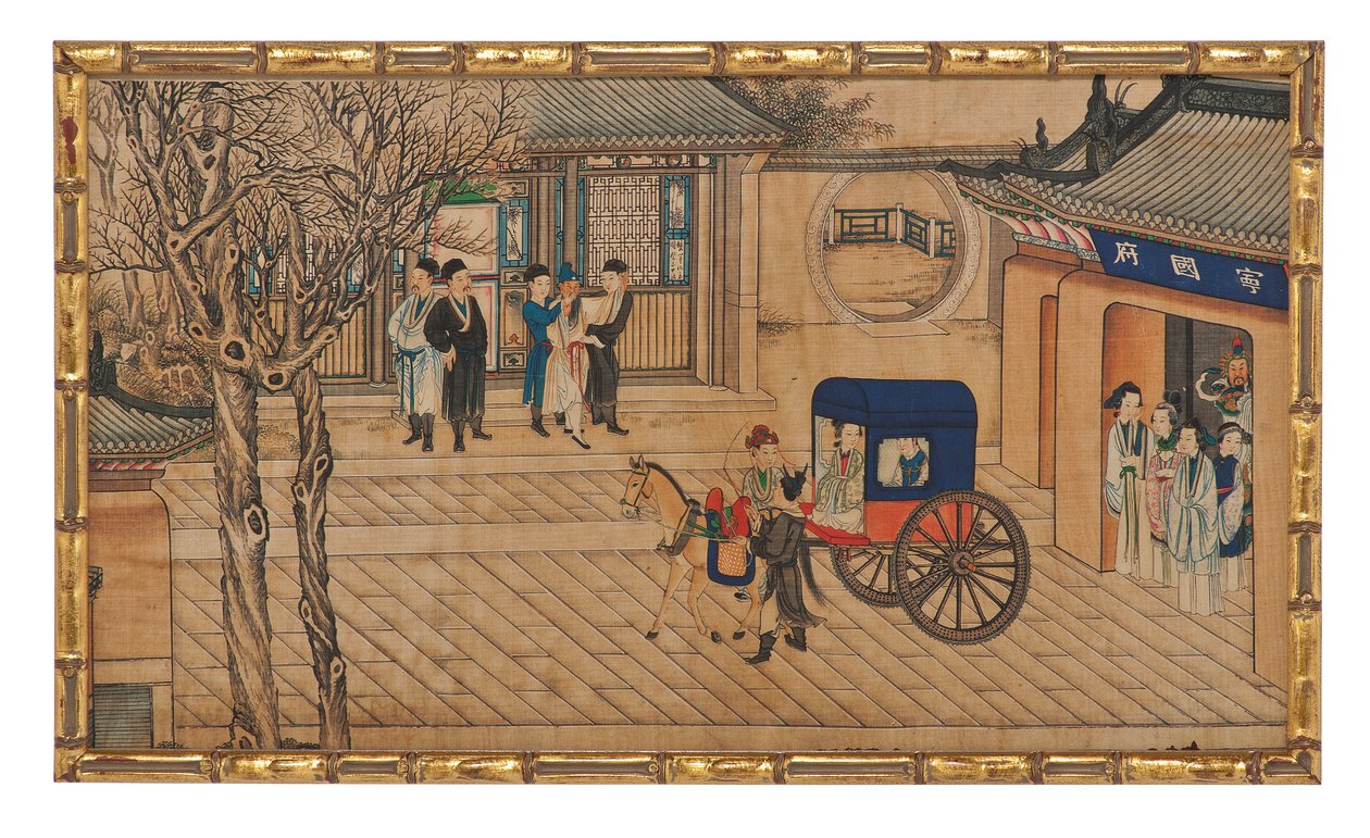 One of Twenty-Four Scenes from Dream of the Red Chamber by School Chinese