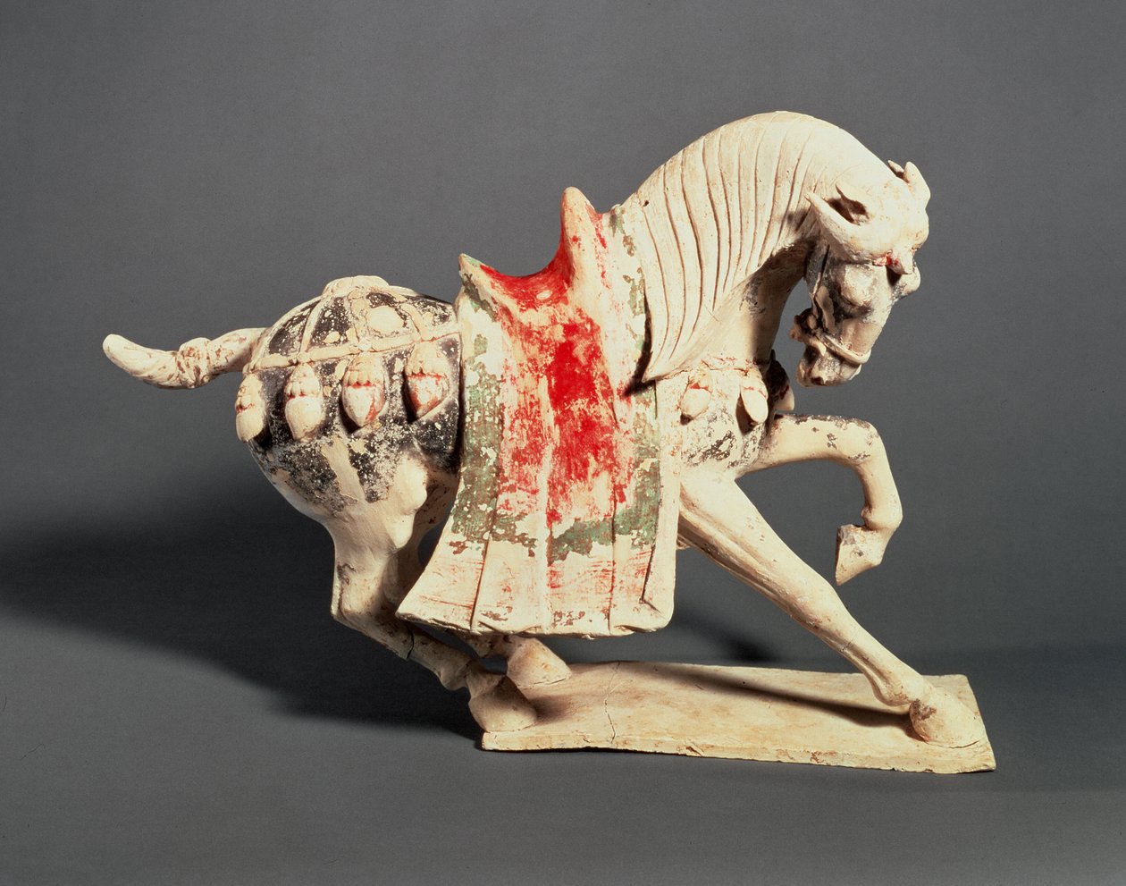 Prancing Horse, tomb figurine, 7th-early 8th century, T