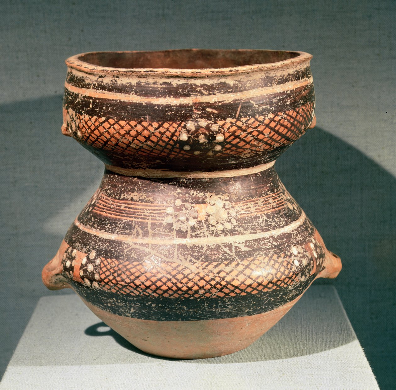Vase with contracted waist, from Lanzhou, Gansu by School Chinese