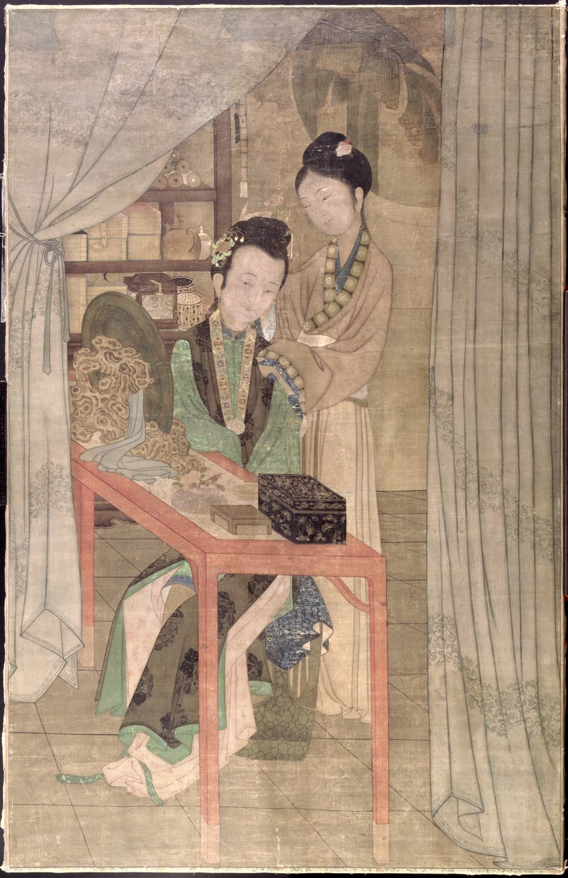 Woman at her Toilet by School Chinese
