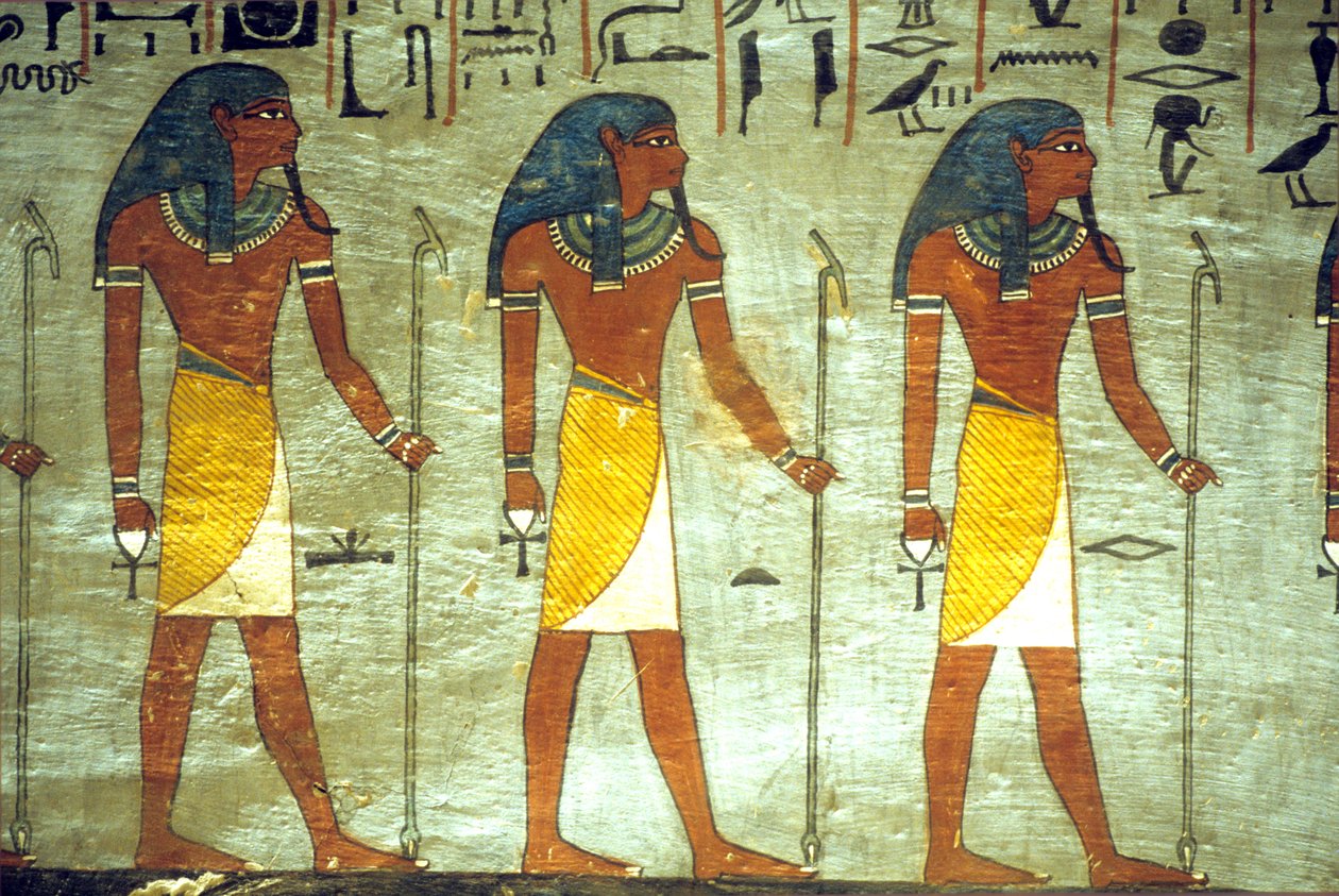 Ancient Egypt, Painting, Tomb of Rameses I, Thebes, Gods of the Underworld by School Egyptian