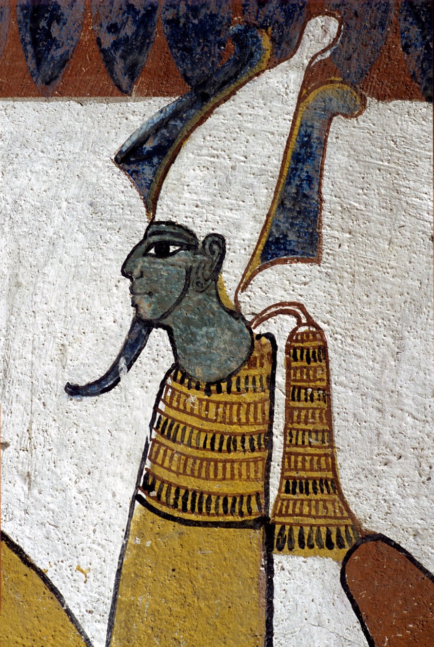 Wall Painting, Tomb of Sennedjem, Deir el Medina, Thebes, Tomb of the Nobles by School Egyptian