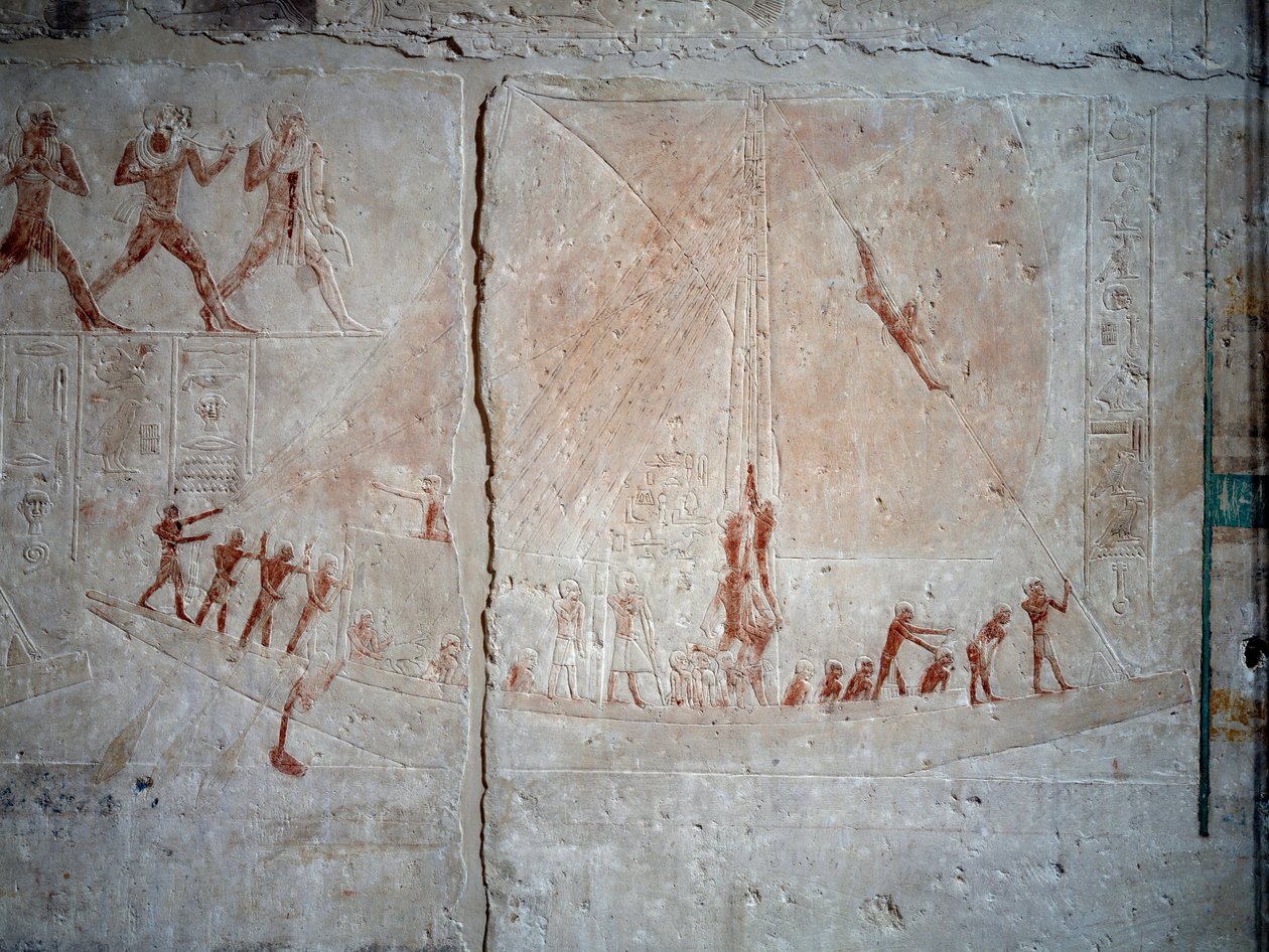 Egyptian Antiquity: Navigation Scene by School Egyptian