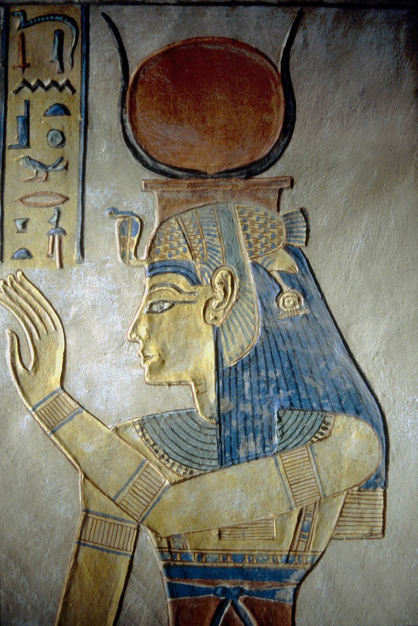 Valley of the Queens. Tomb of a son of Ramses II, The Goddess Isis, Luxor, Thebes by School Egyptian