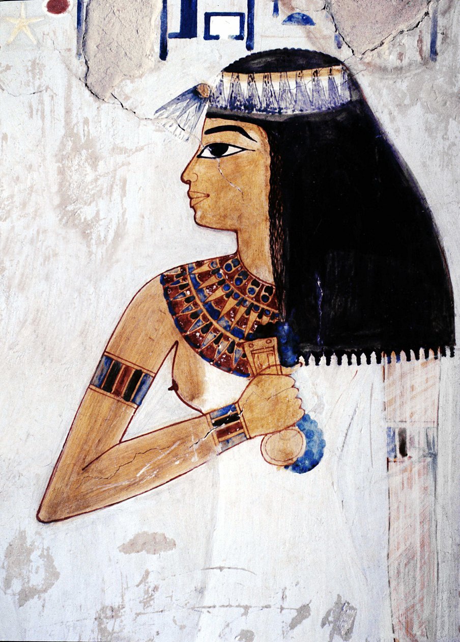 West Bank, Necropole des Nobles, Vallee des Nobles. Tomb of Menna (18th Dynasty), Luxor Thebes by School Egyptian