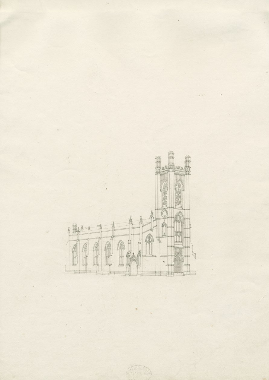 Burton-upon-Trent - Holy Trinity Church by School English