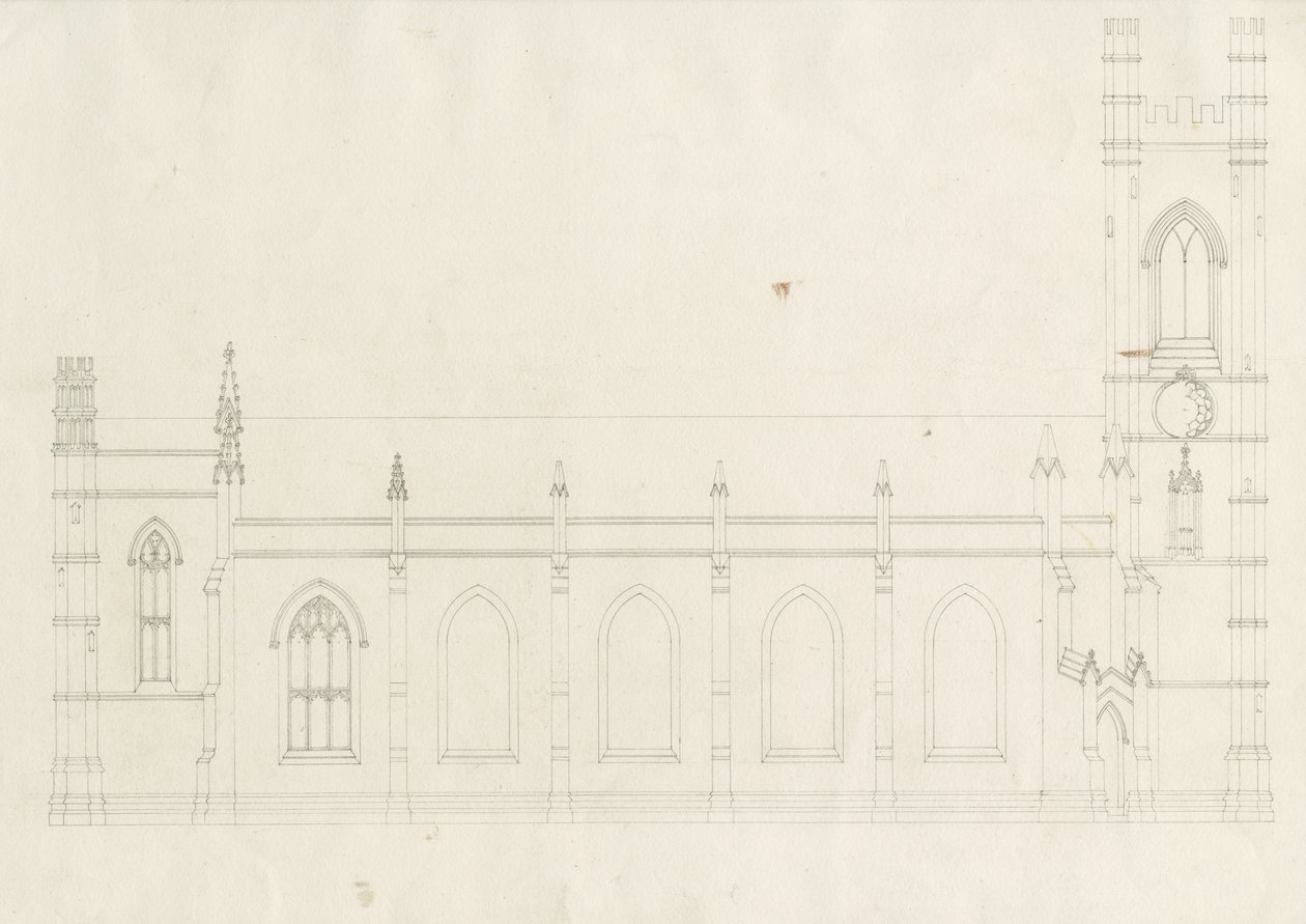 Burton-upon-Trent - Holy Trinity Church by School English