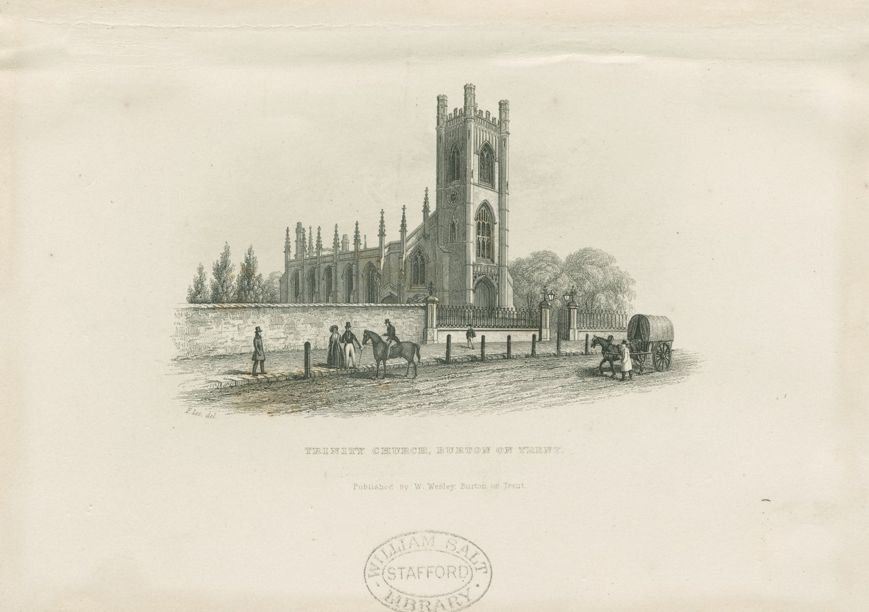 Burton-upon-Trent - Holy Trinity Church by School English