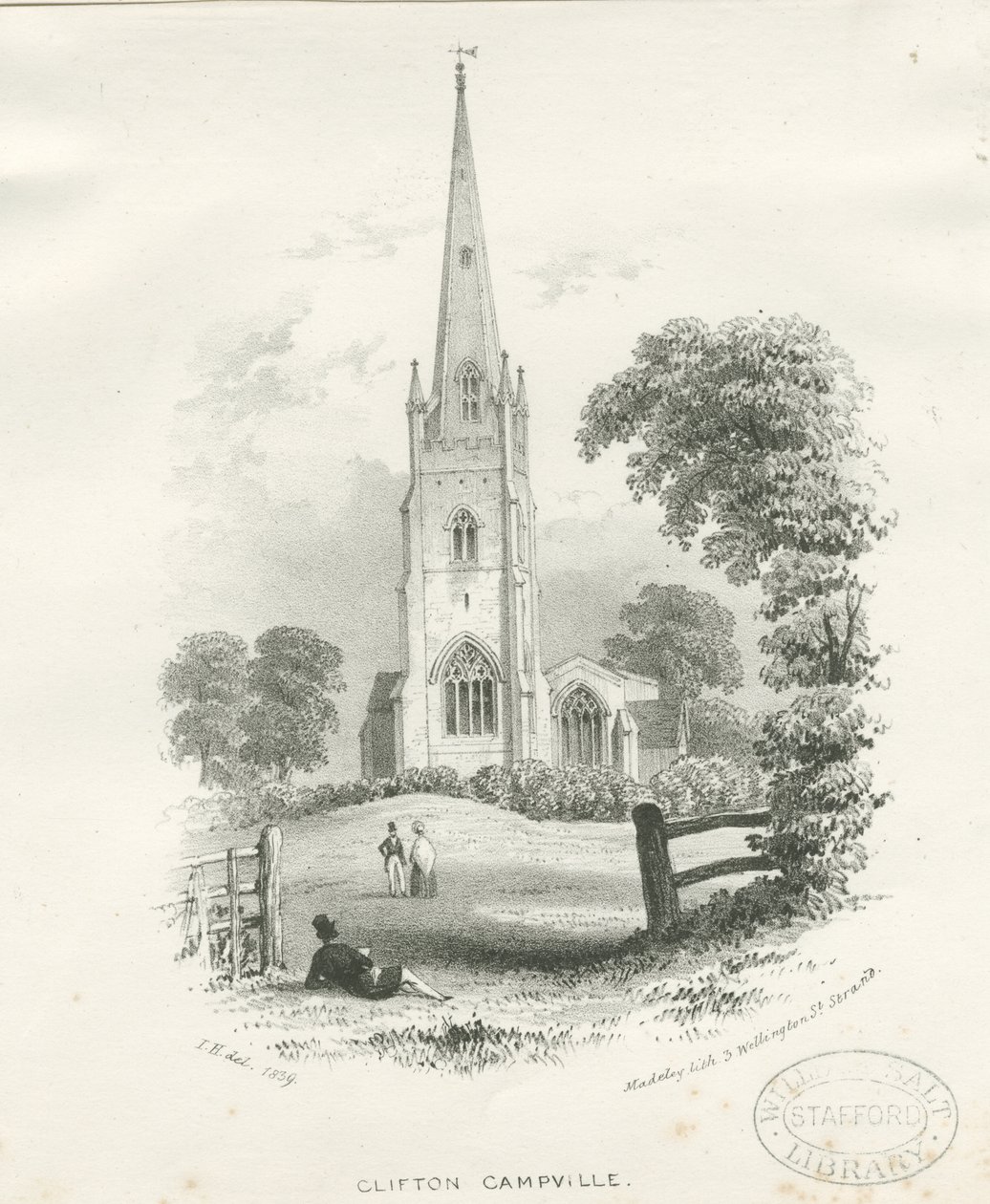 Clifton Campville Church by School English