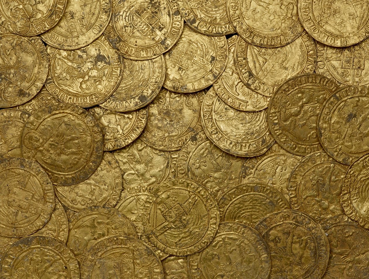 Complete Tudor gold hoard, the Asthall Hoard, from Asthall by School English