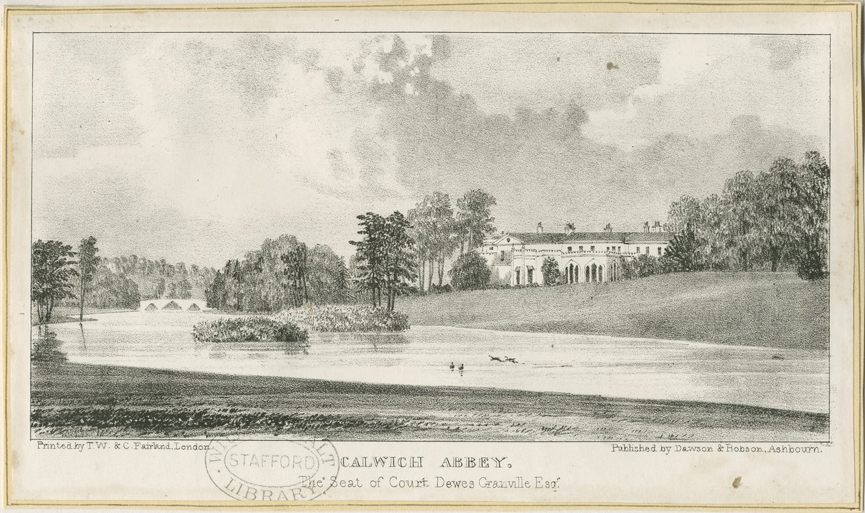Ellastone - Calwich Abbey by School English