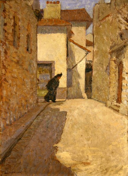 Figure in a Dieppe Street by School English