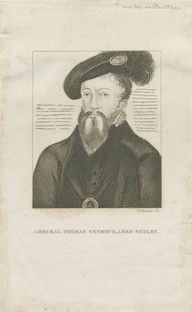 Hill Ridware - Portrait of Admiral Thomas Seymore, Lord Sudley by School English