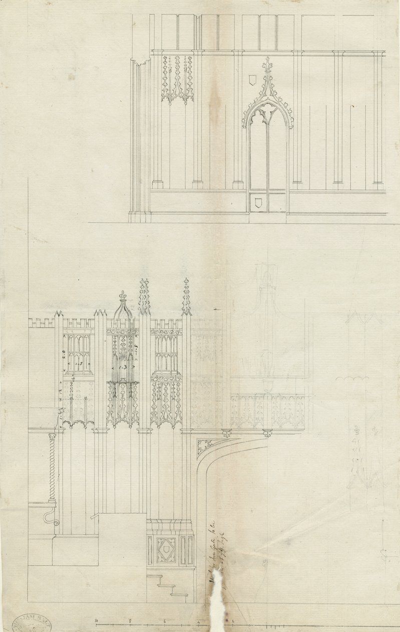 Interior of Lichfield Cathedral - West End of Choir by School English