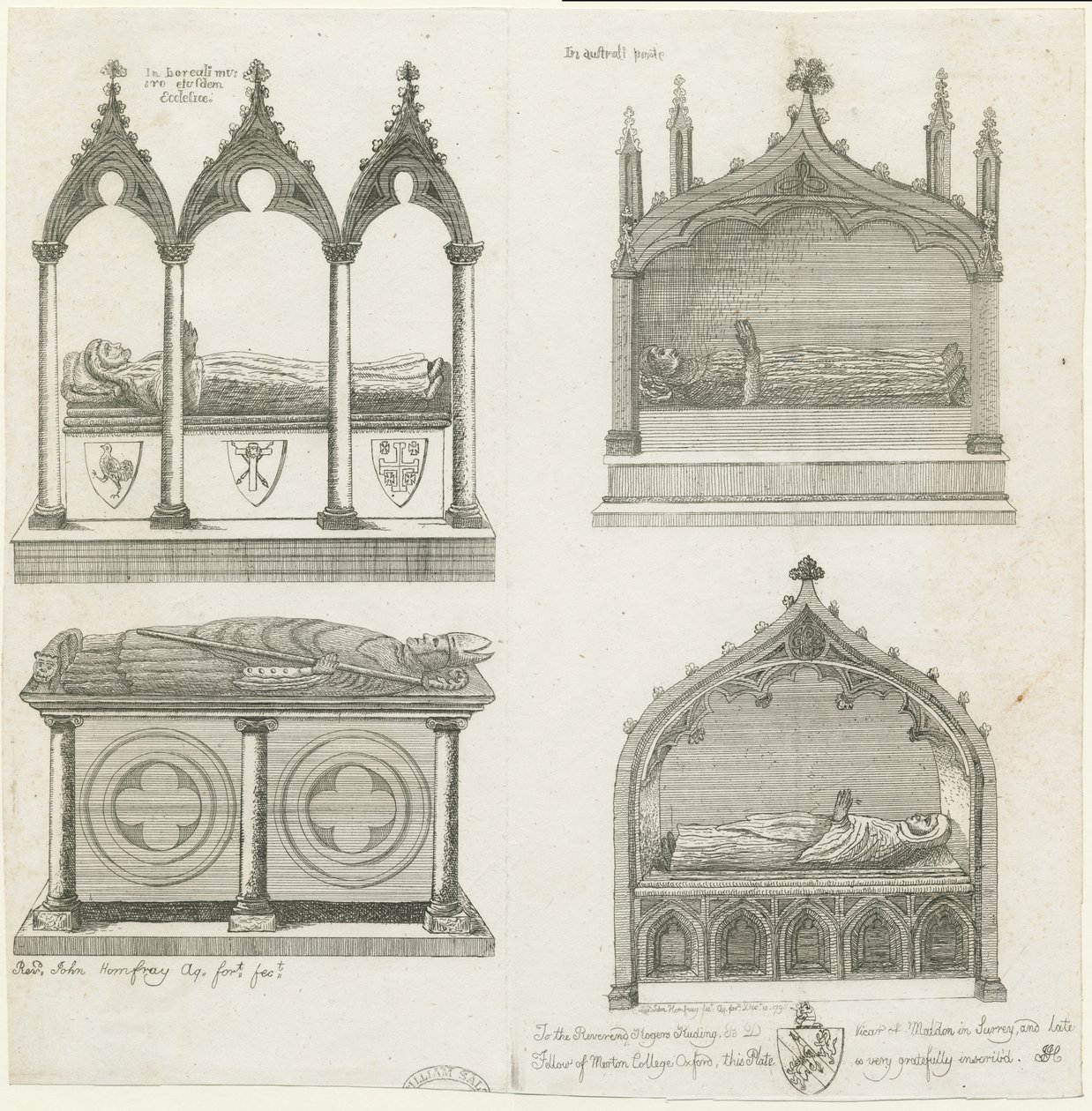 Lichfield Cathedral - Tombs by School English