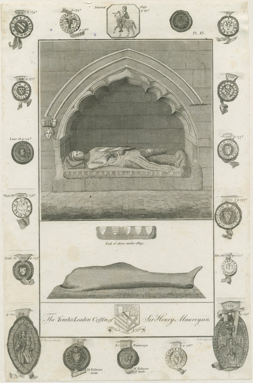 Mavesyn Ridware - Tomb of Sir Henry Mavesyn by School English