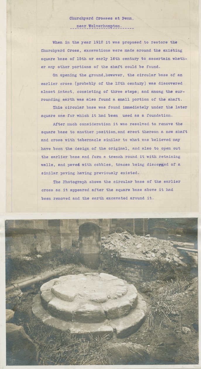 Penn Church - Remains of Ancient Cross by School English