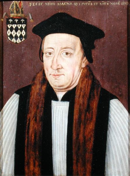 Portrait of William of Waynflete, Bishop Wayneflete by School English